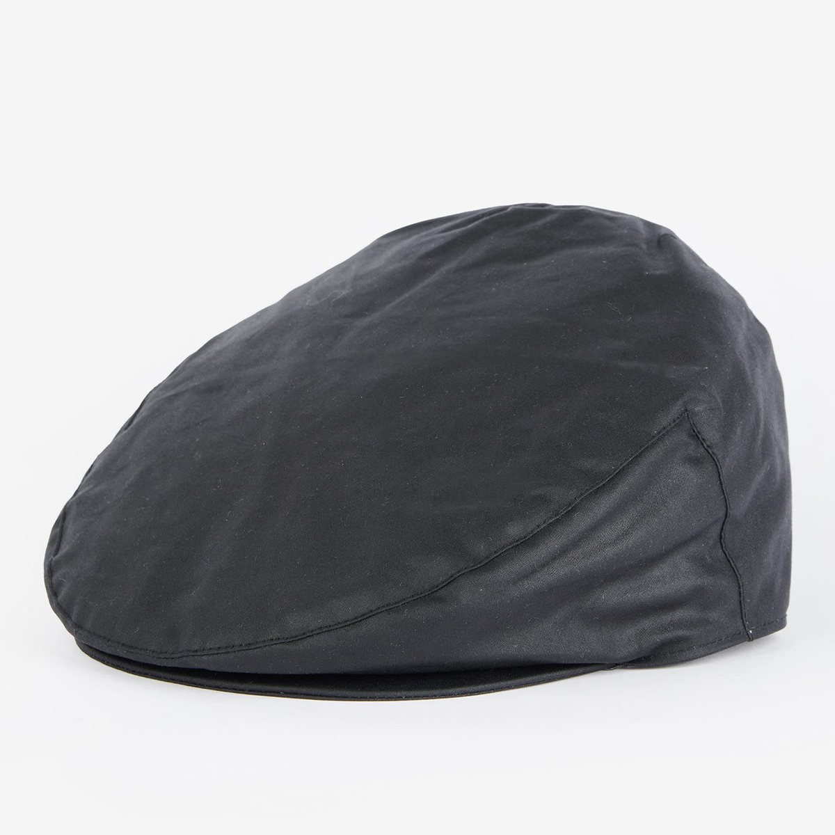 Barbour Wax Flat Cap - Black/ Greystone