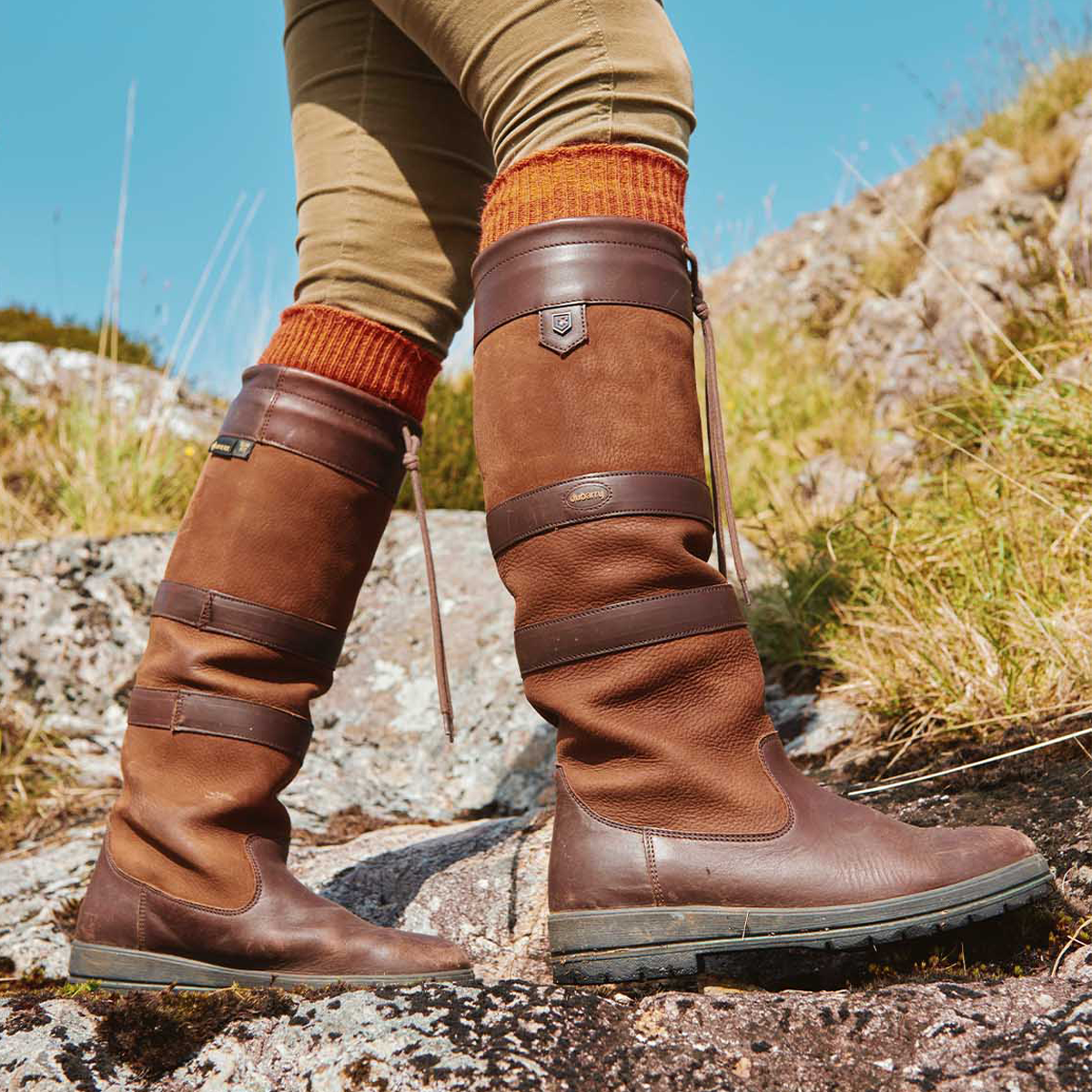 Dubarry Alpaca Socks - Terracotta - Image 2