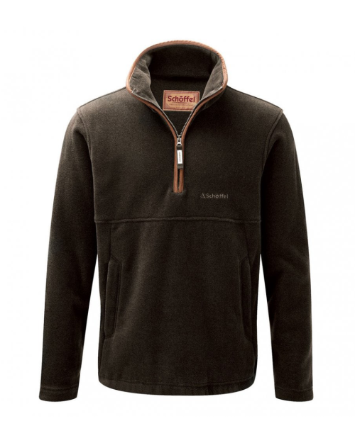 Schoffel Berkeley 1/4 Zip Fleece - Dark Olive