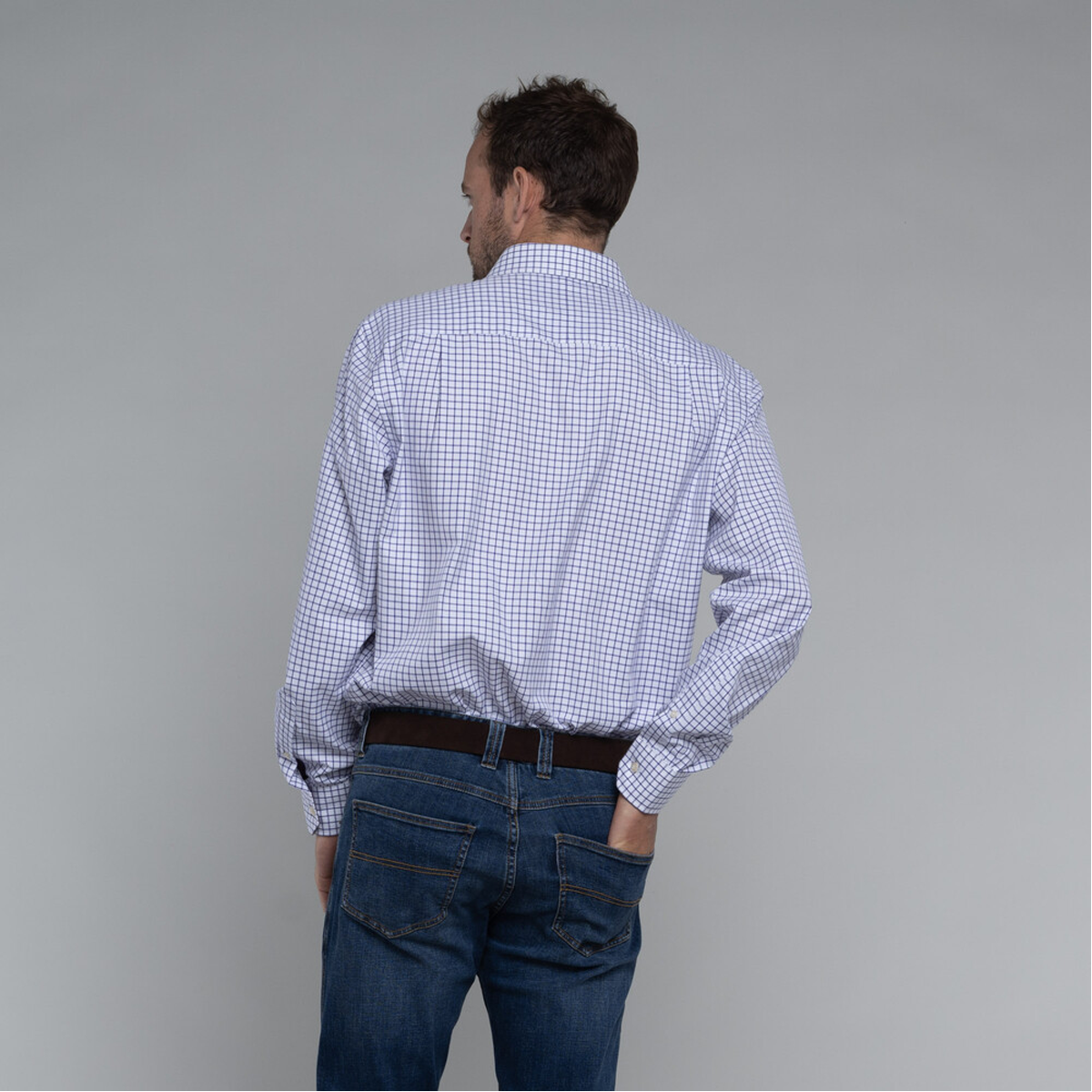 Schoffel Cambridge Classic Shirt - Purple - Image 3