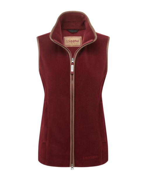 Schoffel Lyndon Fleece Gilet - Claret