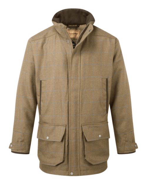 Schoffel Ptarmigan Tweed Classic Coat - Corry Tweed