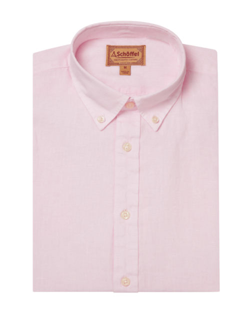 Schoffel Walsingham Linen Shirt - Pale Pink