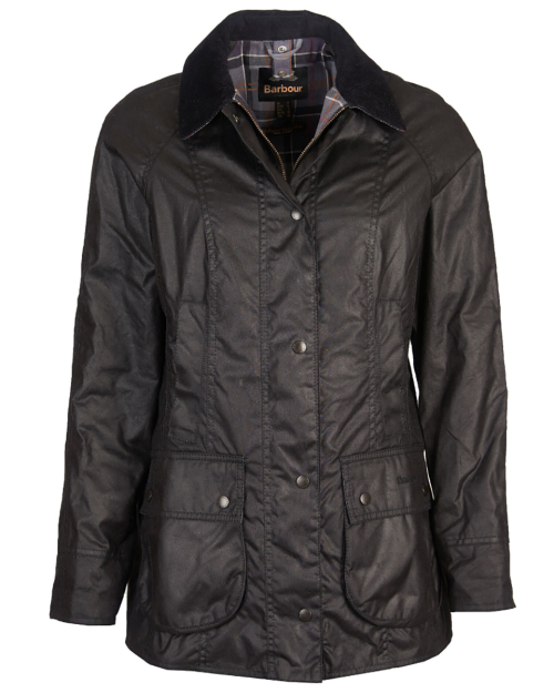 Barbour Beadnell Wax Jacket - Black