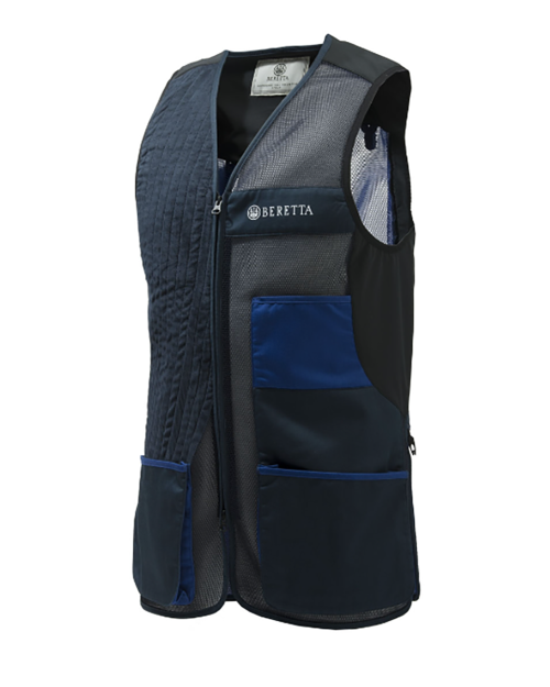 Beretta Uniform Pro 20.20 Shooting Vest - Blue Total Eclipse/ Blue Royal/Left Handed