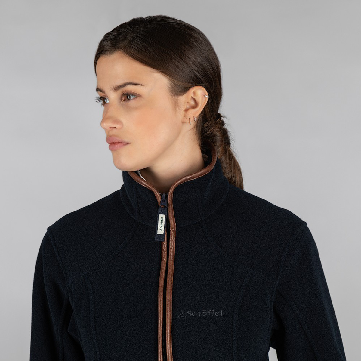 Schoffel Burley Fleece Jacket - Navy - Image 2