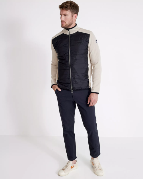 Holebrook Peder Full Zip Knitted Windproof Jacket - Clay Black