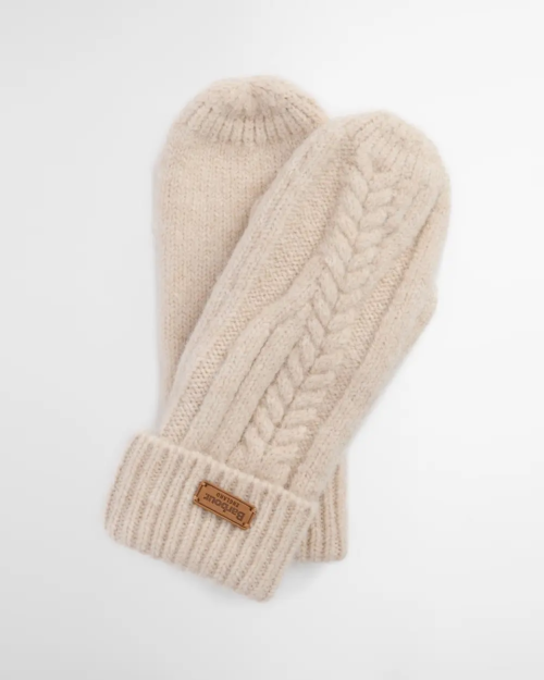 Barbour Elsdon Mittens - Eggshell