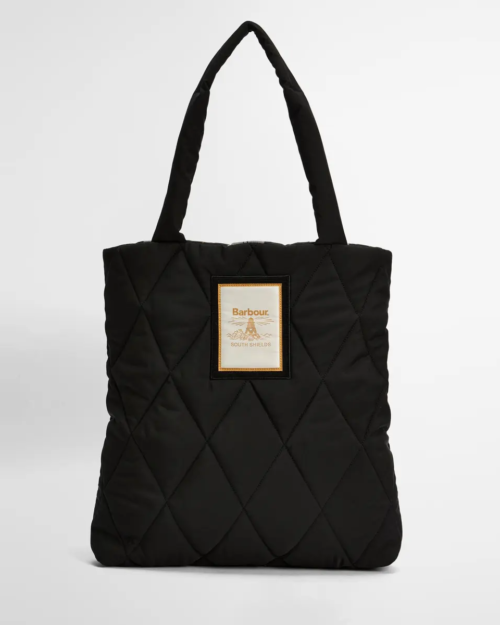 Barbour Mariah Quilted Tote Bag - Black/ Ancient