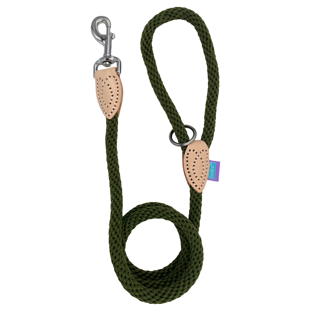 Dog and Co Soft Touch Trigger Lead - Green (Thin)