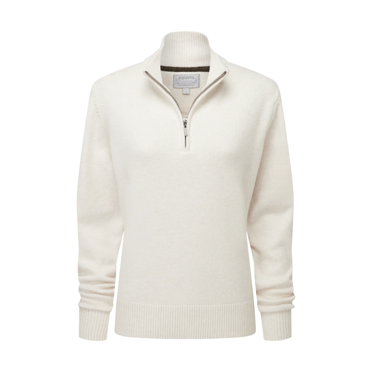 Schoffel Thoralby 1/4 Zip Jumper - Soft White