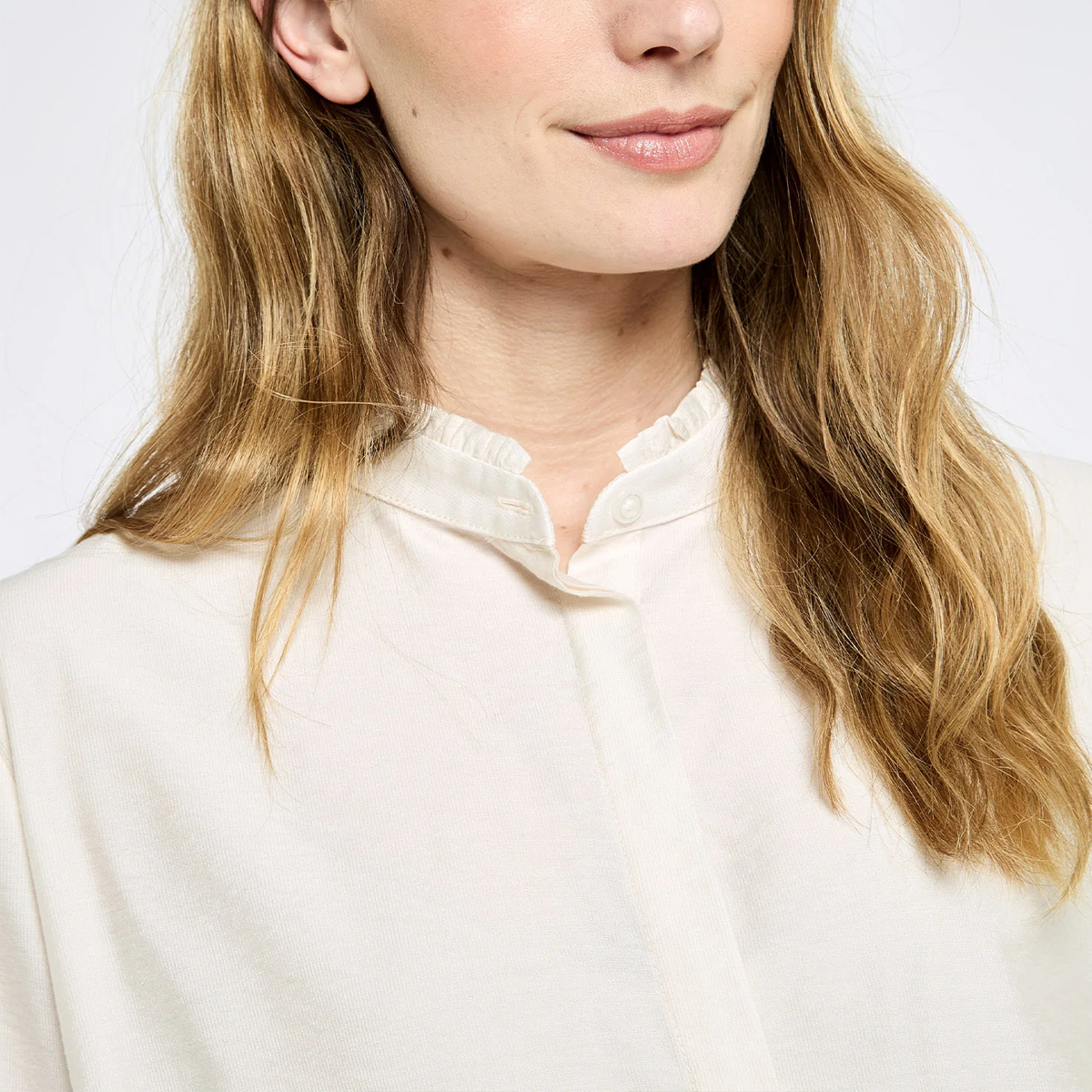 Dubarry Iris Ladies Ruffle Shirt - Ivory - Image 3