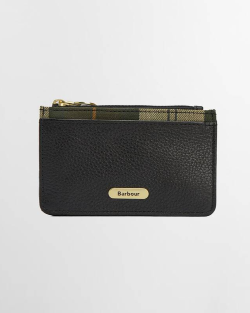 Barbour Alder Card Holder - Black/ Ancient