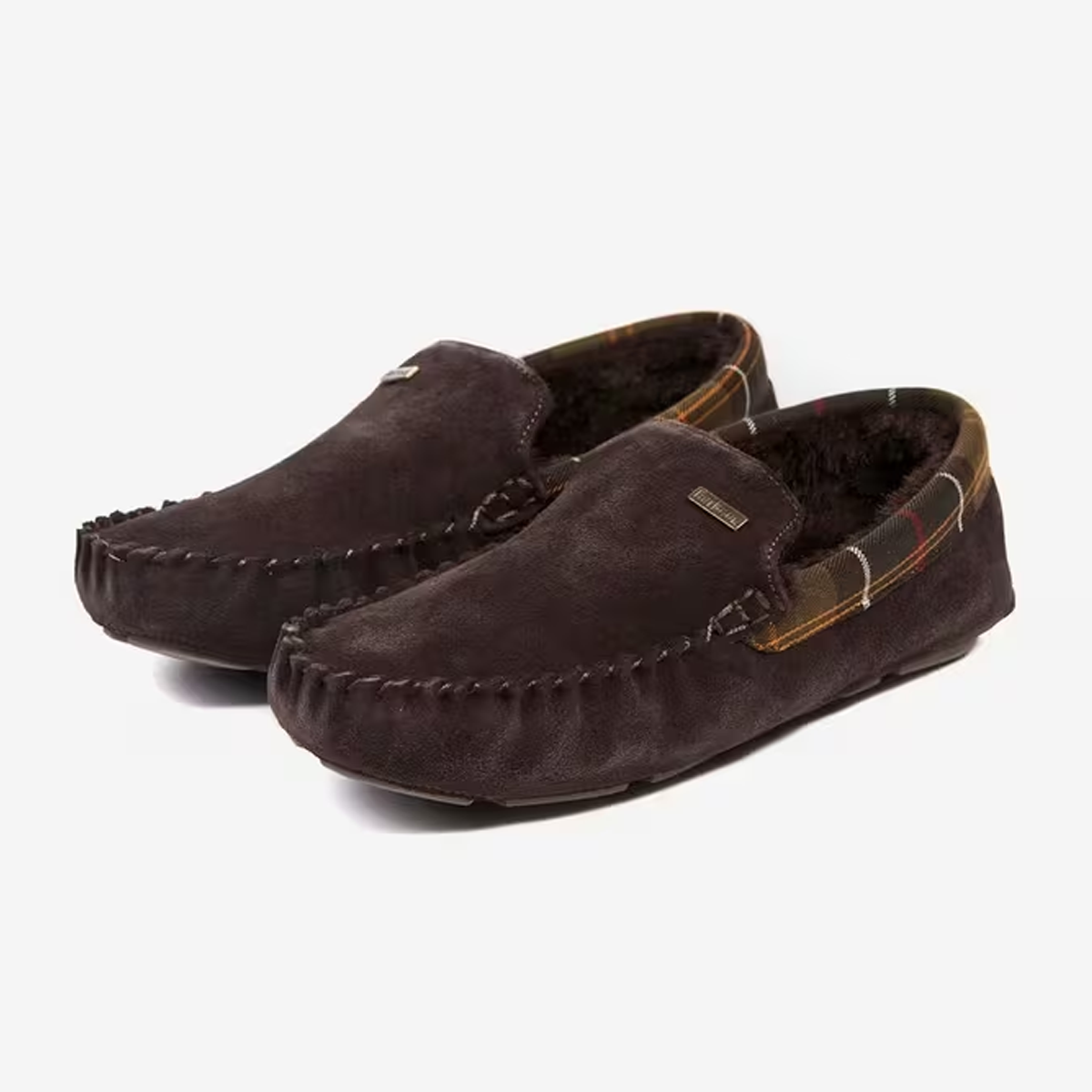 Barbour Monty Moccasin Slippers - Brown