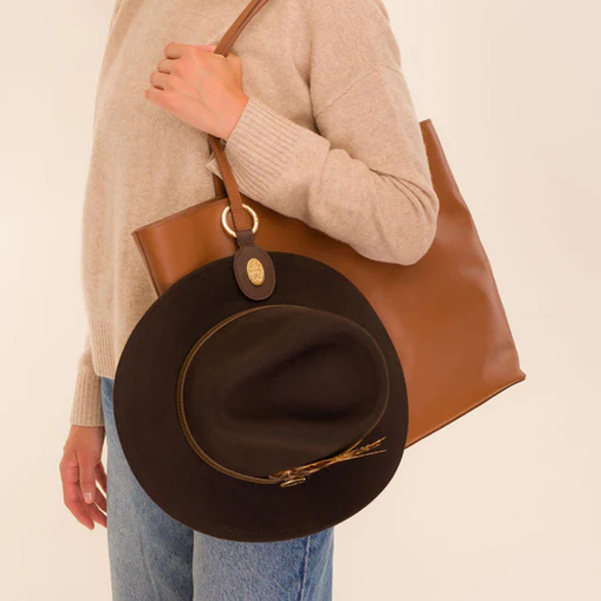 Hicks & Brown Hat Clip - Brown - Image 2