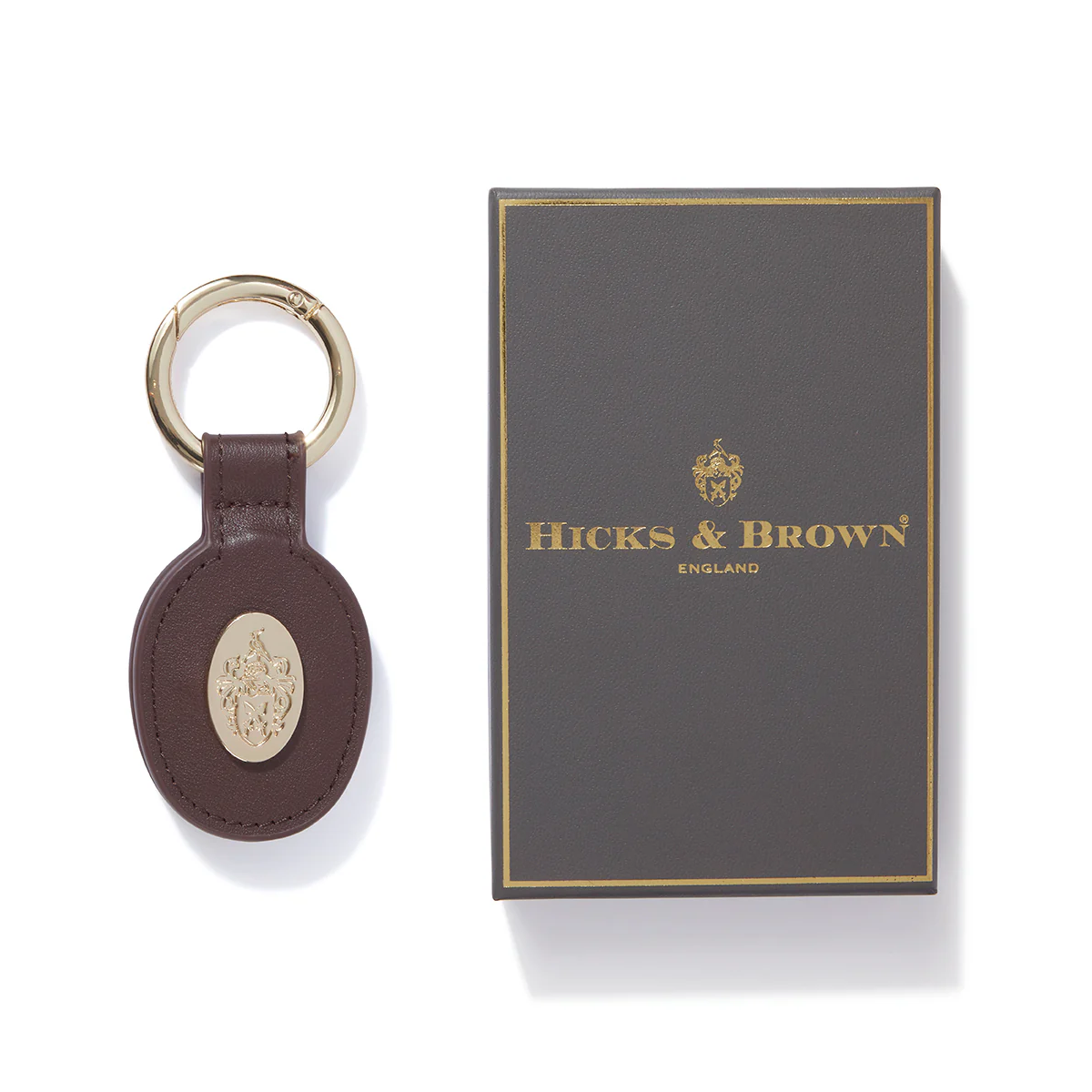 Hicks & Brown Hat Clip - Brown