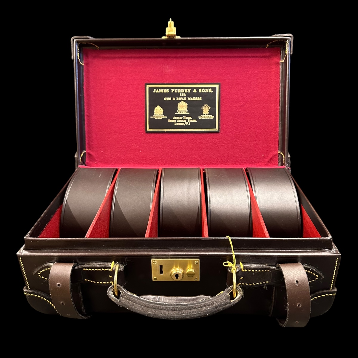 James Purdey Best Lightweight Leather Cartridge Magazine (250) - Dark Brown - Image 3