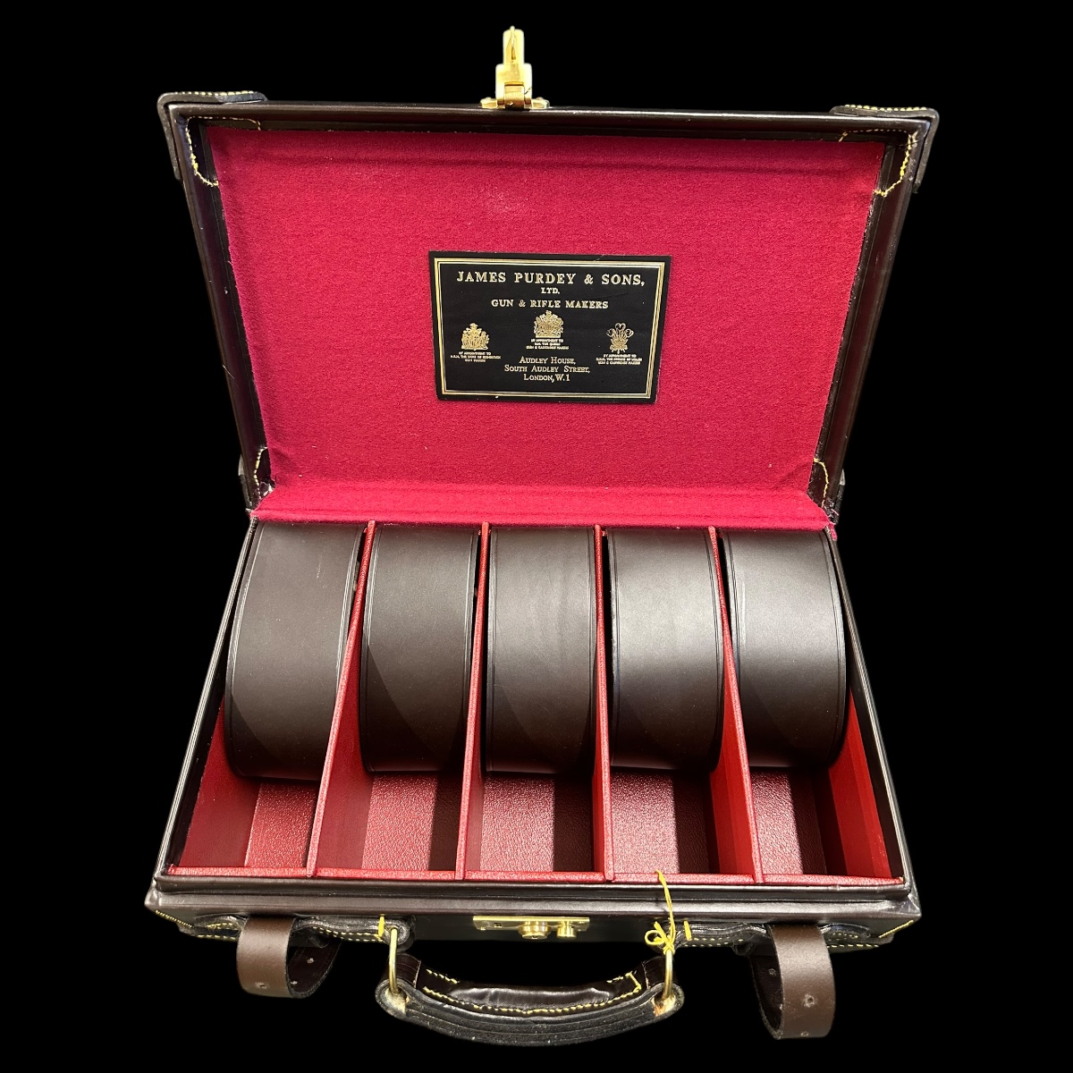 James Purdey Best Lightweight Leather Cartridge Magazine (250) - Dark Brown - Image 4