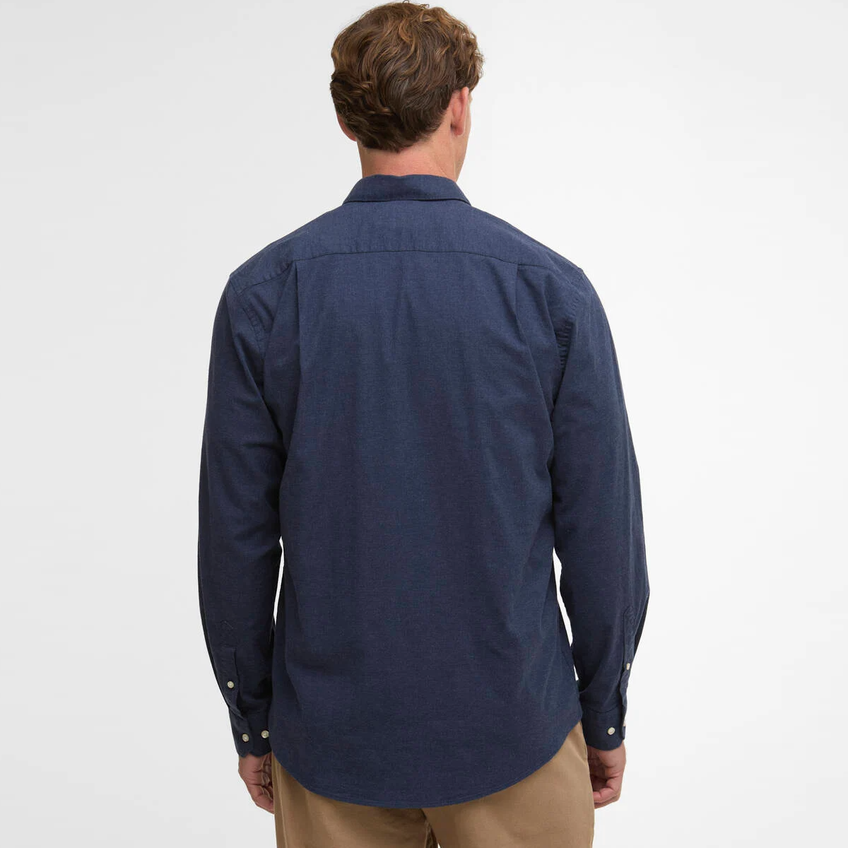 Barbour Aukside Regular Shirt - Navy Marl - Image 3