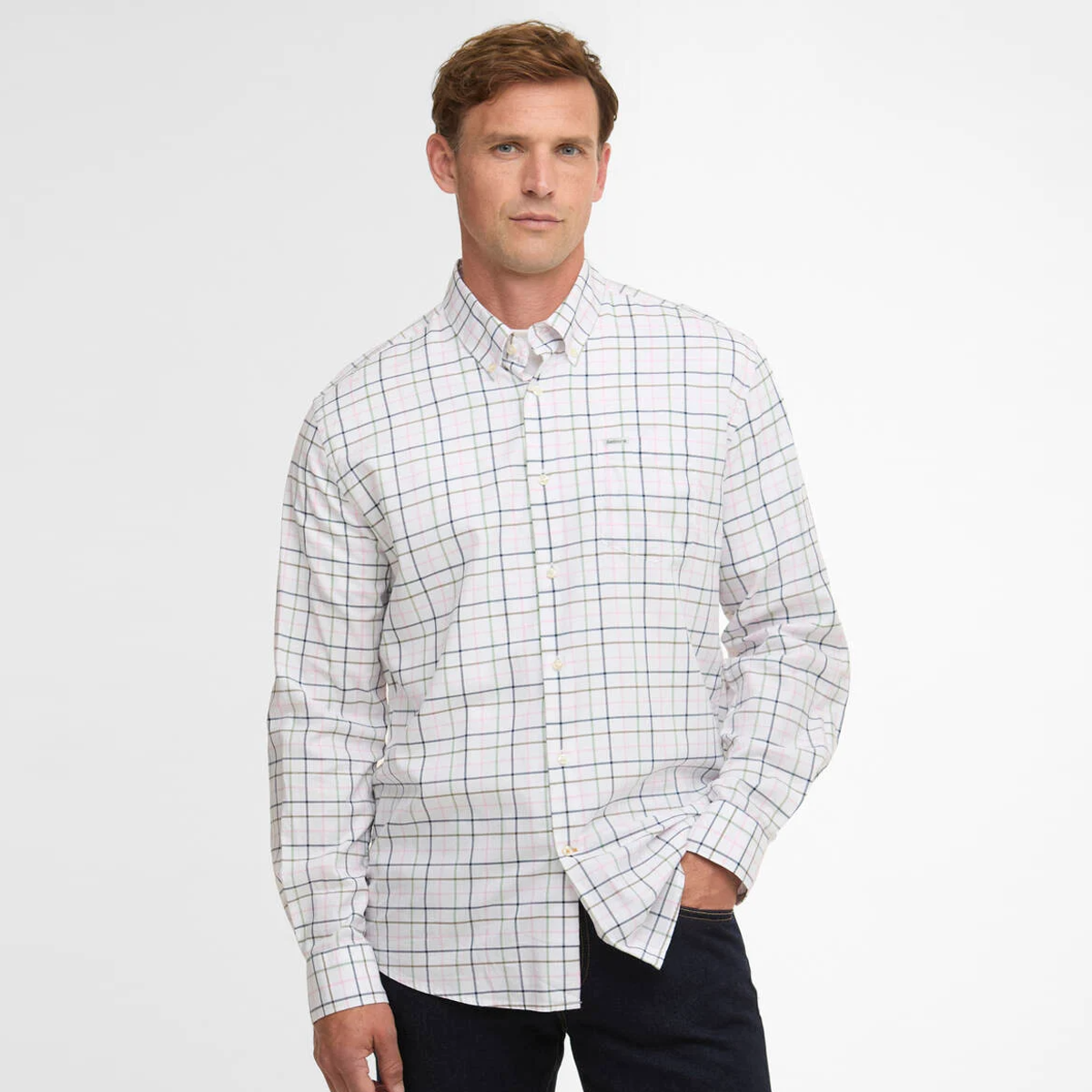 Barbour Caswell Regular Long-Sleeved Shirt - Pink - Image 2