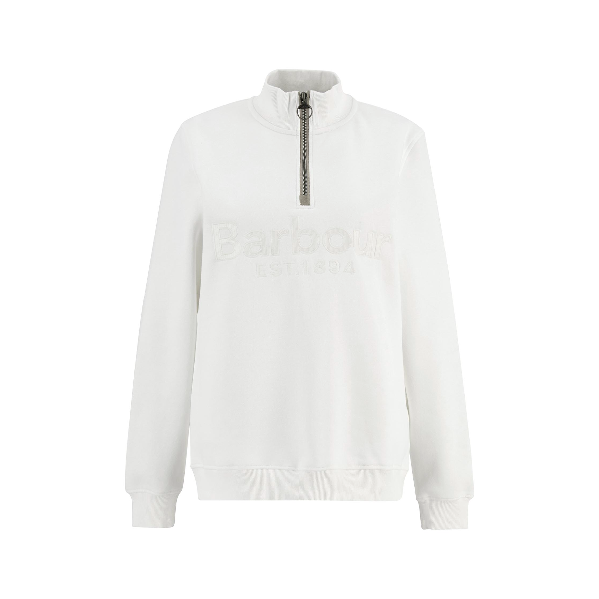 Barbour Cynthia Half Zip Sweatshirt - Cloud