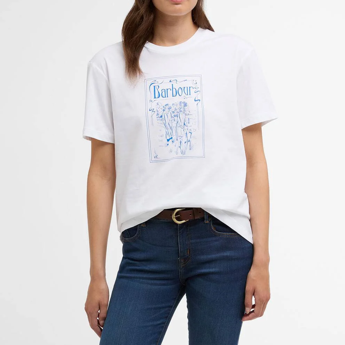 Barbour Hambleton Tee Shirt - White - Image 2