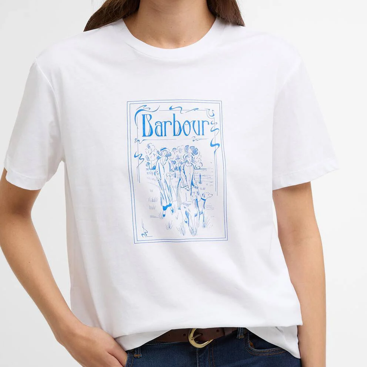 Barbour Hambleton Tee Shirt - White - Image 4