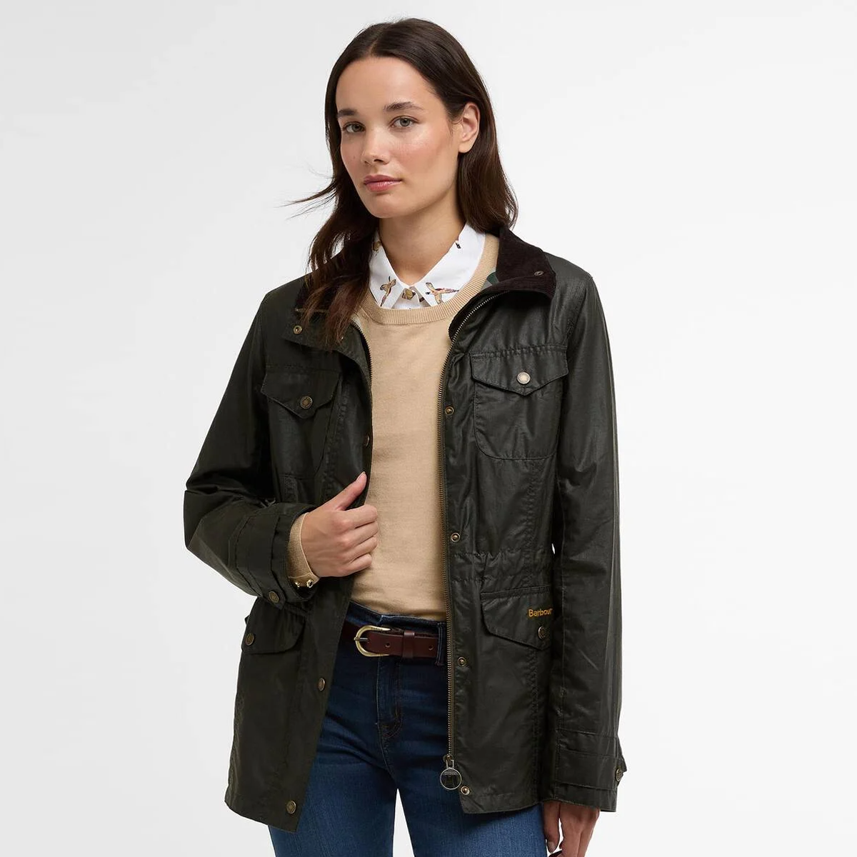 Barbour Summer Sapper Archive Jacket- Archive Olive / Ancient - Image 2