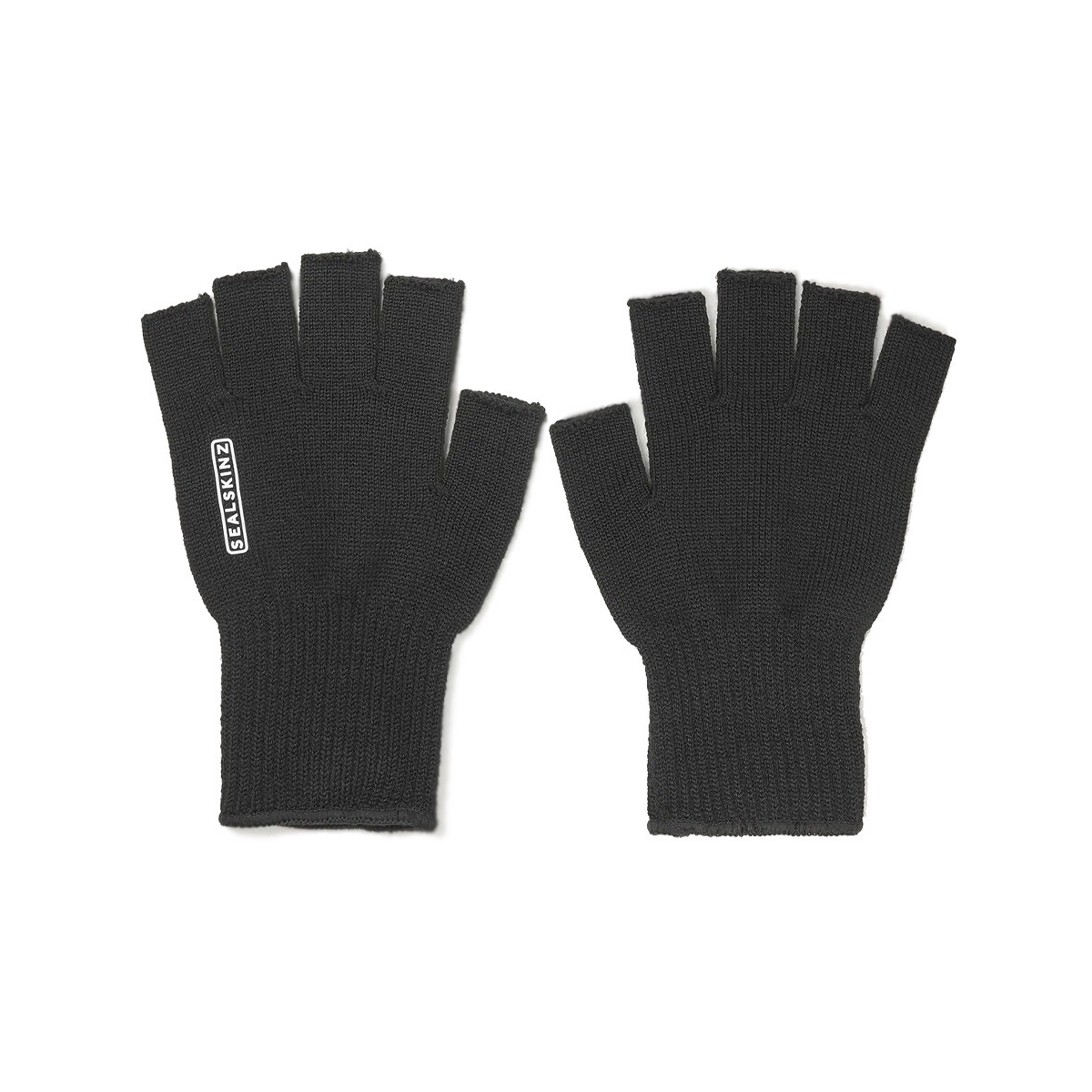 Sealskinz Solo Merino Mitt Fingerless Glove - Black (Thornham)