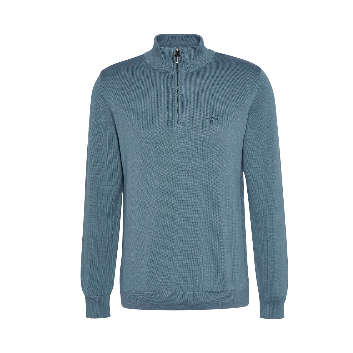 Barbour Cotton Half Zip Jumper - Vintage Teal