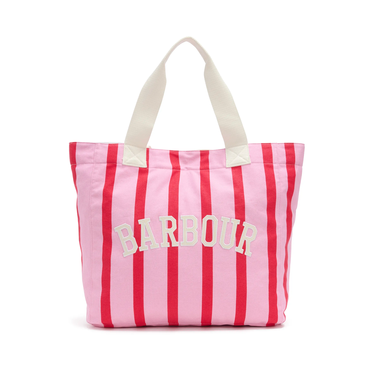 Barbour Emily Stripe Tote Bag - Cherry Blossom